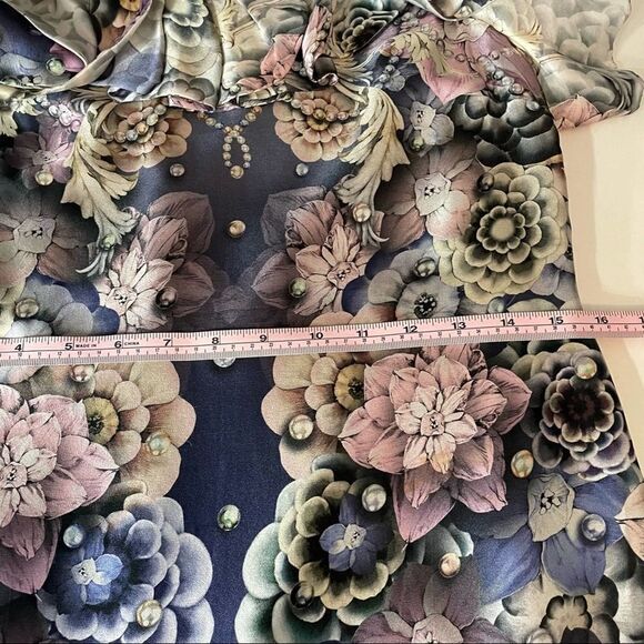 Anthropologie Leifsdottir Designer Silk Floral Dress size 4 - Picture 11 of 13